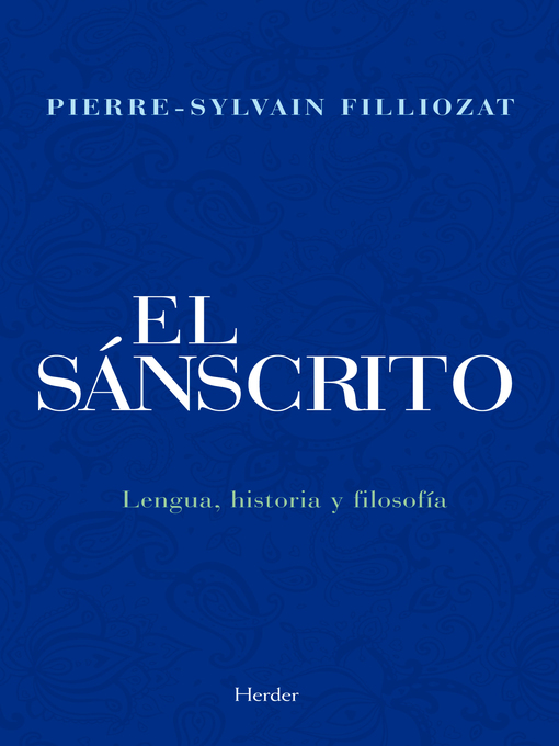 Detalles del título El sánscrito de Pierre-Sylvain Filliozat - Disponible